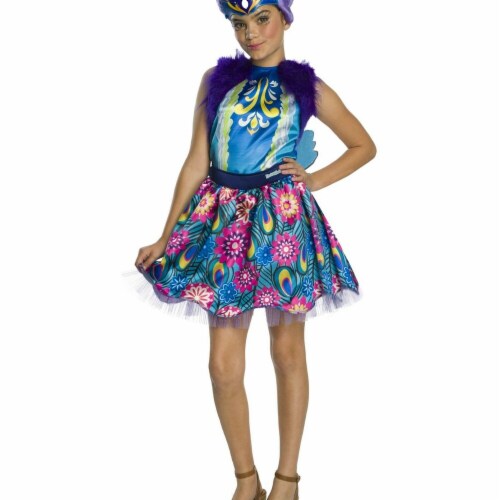 Rubies 279089 Halloween Enchantimals Patter Peacock Girls Costume - Small Perspective: front