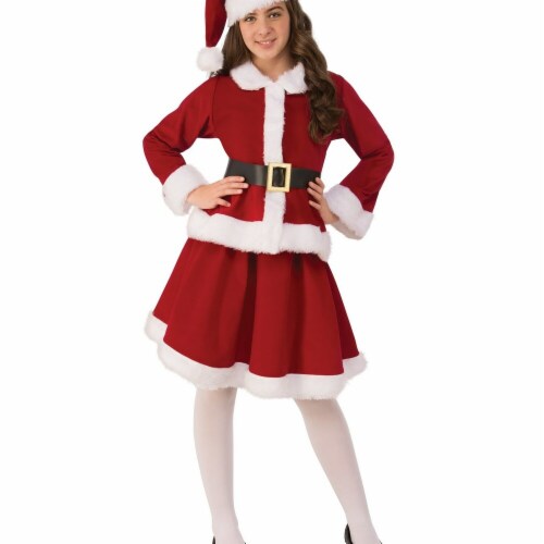 Rubies 275268 Christmas Girls Miss Claus Costume - Small Perspective: front