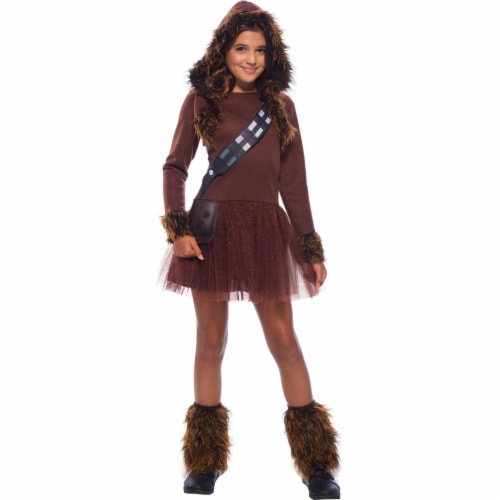 Rubies 279108 Halloween Star Wars Girls Classic Chewbacca Costume - Large Perspective: front