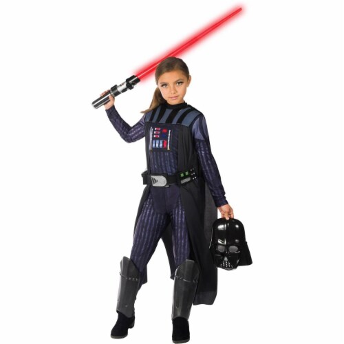 Rubies 279103 Halloween Star Wars Classic Darth Vader Girls Costume - Medium Perspective: front
