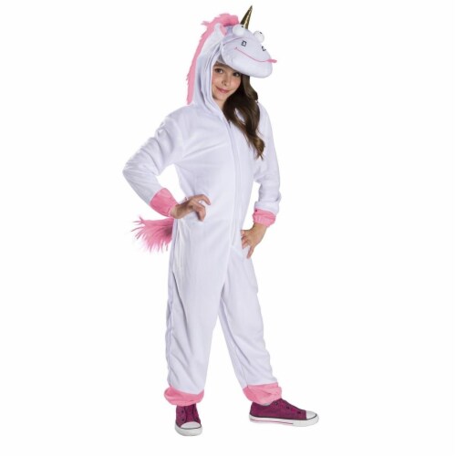 Rubies 279130 Halloween Despicable Me Kids Fluffy Oversized Jumpsuit - Large Perspective: front