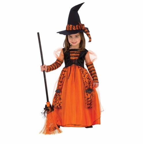 Rubies Costumes 278684 Girls Sparkle Witch Costume, Medium Perspective: front