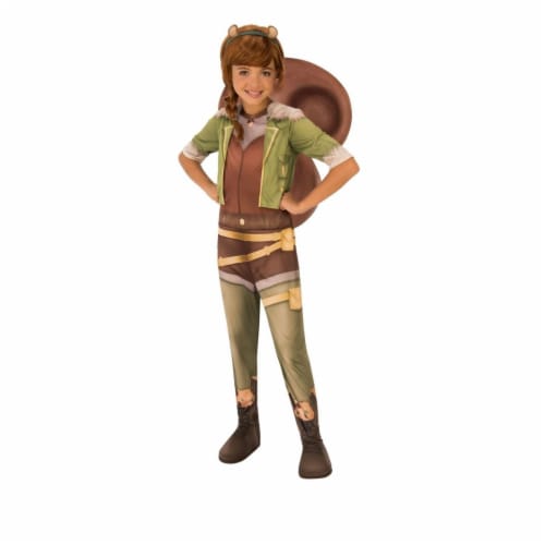 Rubies 404355 Girls Marvel Rising Secret Warriors Squirrel Costume, Medium Perspective: front