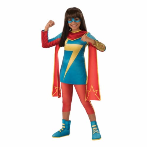 Rubies 404359 Girls Marvel Rising Secret Warriors Ms. Marvel Child Costume, Small Perspective: front