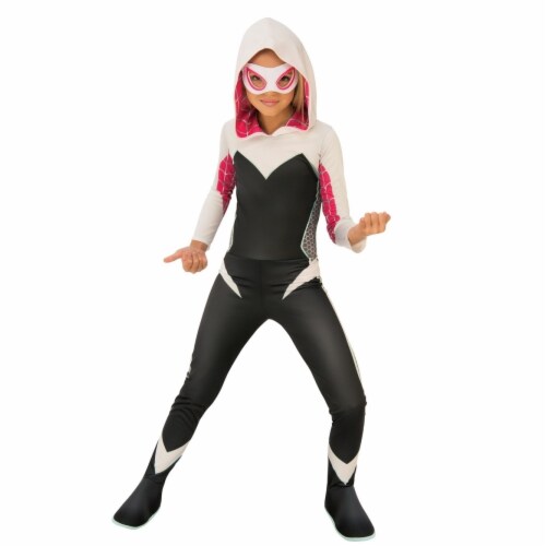 Rubies 404361 Girls Marvel Rising Secret Warriors Spider Gwen & Ghost Spider Child Costume, M Perspective: front
