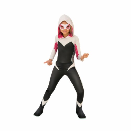 Rubies 404360 Girls Marvel Rising Secret Warriors Spider Gwen & Ghost Spider Child Costume, L Perspective: front