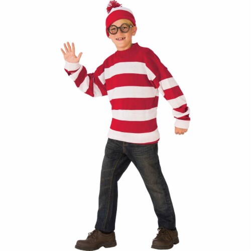 Rubie's Costumes 279225 Wheres Waldo Deluxe Child Costume, Large Perspective: front