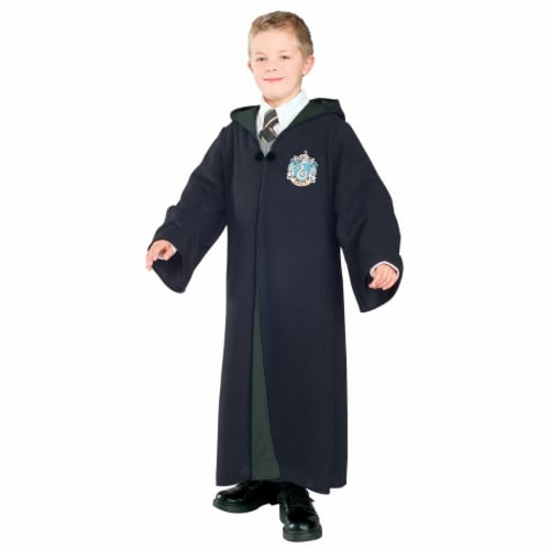 Rubie's RU884258SM Slytherin Deluxe Child Harry Potter Costume, Small Size 4-6 Perspective: front