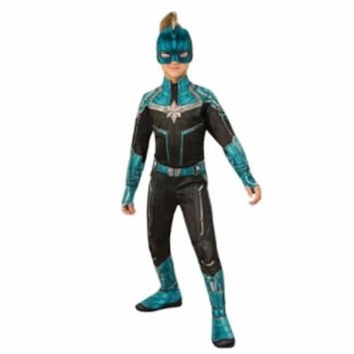 Buyseasons Girls Captain Marvel Kree Suit Costume&#44; Medium Costume Perspective: front