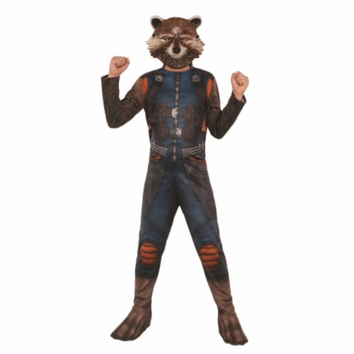 Rubies 404756 Boys Avengers Rocket Raccoon Child Costume - Large Perspective: front