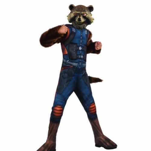 Rubies 404815 Boys Avengers Rocket Raccoon Deluxe Child Costume - Small Perspective: front