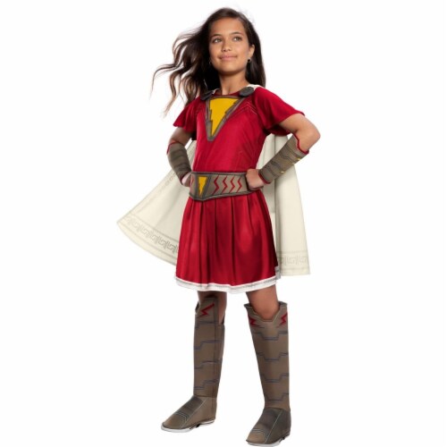 Rubies 404850 Girls Shazam Mary Deluxe Child Costume, Small Perspective: front