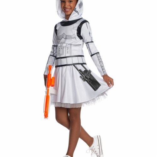 Rubies 404967 Girls Star Wars Classic Stormtrooper Dress, Large Perspective: front