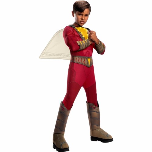 Rubie's Shazam! Child's Deluxe Light-Up Muscle Chest Costume, Medium Perspective: front