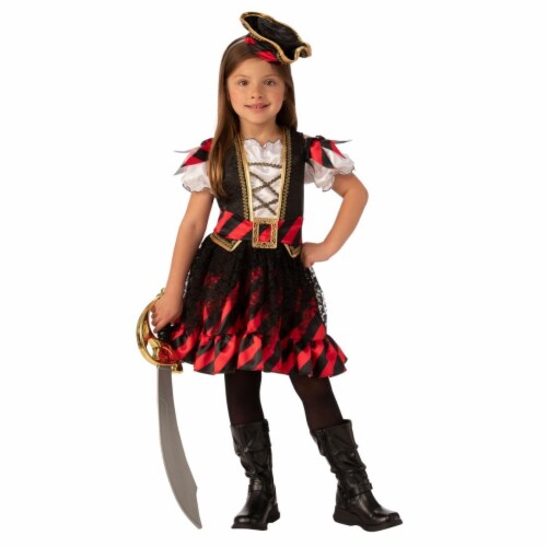 Rubies 405122 Girls Pirate Child Costume, Medium Perspective: front