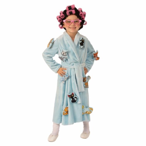 Rubies 405133 Girls Crazy Cat Lady Child Costume, Small Perspective: front
