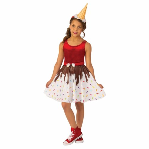 Rubies 405152 Girls Ice Cream Costume, Large Perspective: front