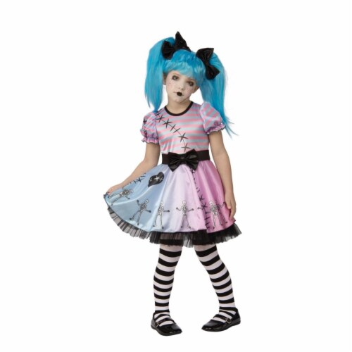 Rubies 405524 Little Blue Skelly Child Costume - Medium Perspective: front