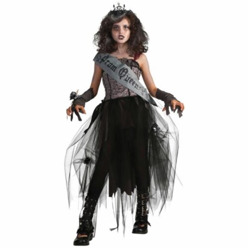 Costumes For All Occasions  Goth Prom Queen Child Large Perspective: front