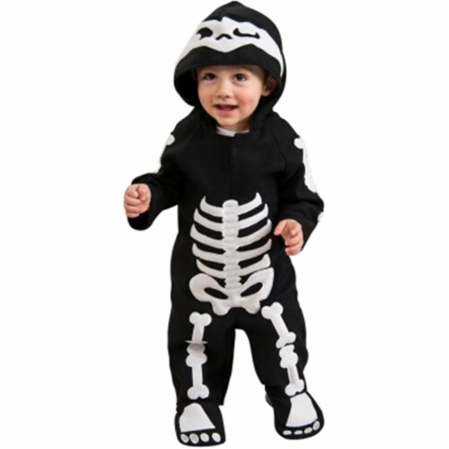 Rubie's Baby Skeleton Romper Costume, Black/White, 6-12 Months, 1 - Pick 'n  Save