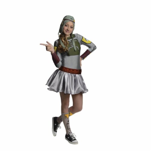 Rubie's Costumes 284272 Star Wars Girls Boba Fett Girl Costume, Medium Perspective: front