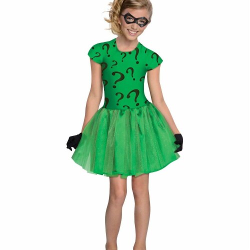 Rubies Costumes Halloween Girls Riddler Tutu Dress Costume - Medium Costume Perspective: front