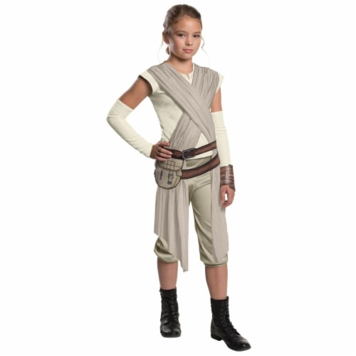 BuySeasons 283609 Star Wars Episode VII - Girls Deluxe Rey Costume, Extra Large Perspective: front