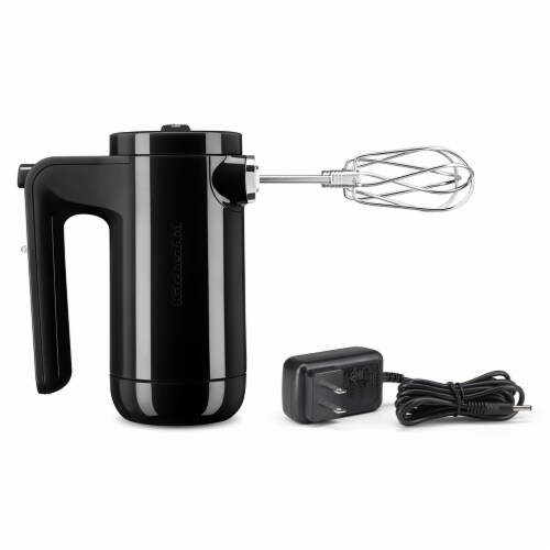 KitchenAid Cordless 7-Speed Hand Mixer - Black Perspective: front