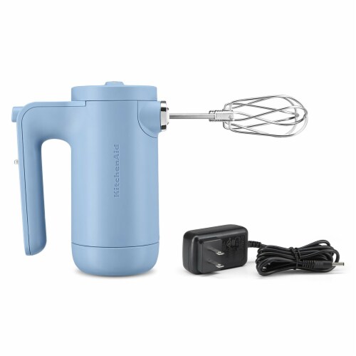 KitchenAid Cordless 7-Speed Hand Mixer - Blue Perspective: front