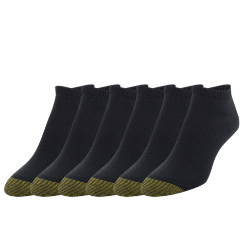 Gold Toe Soft No Show Sock Pack - Black Perspective: front