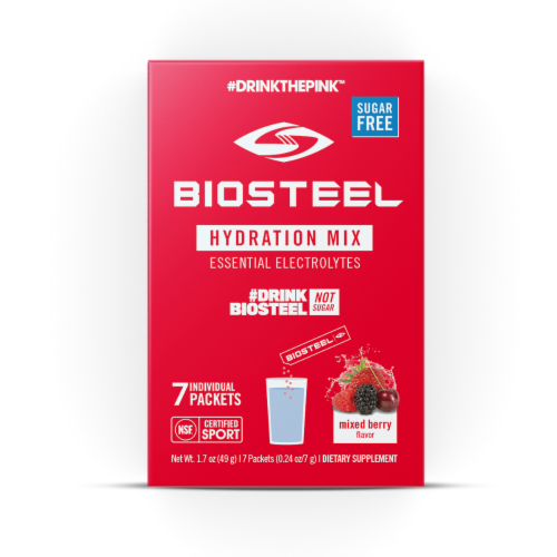 BioSteel Mixed Berry Hydration Mix Perspective: front