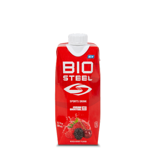 BioSteel Mixed Berry Sports Drink Perspective: front