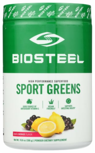 Biosteel Superfood Sport Greens Acai Lemonade Perspective: front