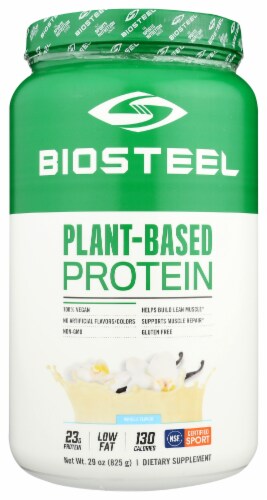 Biosteel Vanilla Plant Based Protein Perspective: front