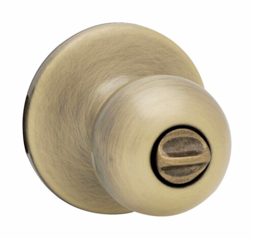 Kwikset Polo Antique Brass Passage Door Knob Right or Left Handed Kwikset Polo Antique Brass Passage Door Knob Right or Left Handed