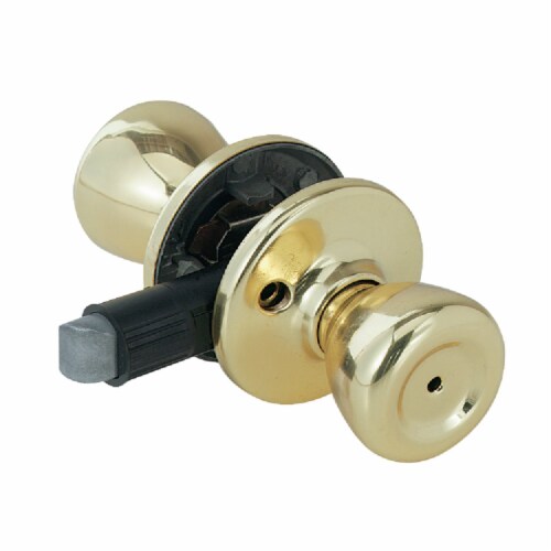 Kwikset Mobile Home Polished Brass Passage Door Knob Right or Left Handed Kwikset Mobile Home Polished Brass Passage Door Knob Right or Left Handed