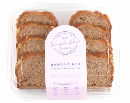 Simple Joys Bakery Banana Nut Sliced Cakes Perspective: front