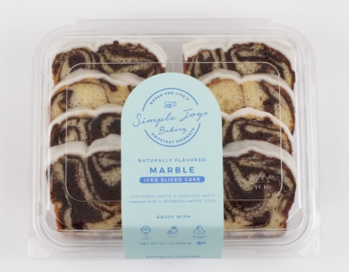 Simple Joys Bakery Iced Marble Sliced Cake Perspective: front