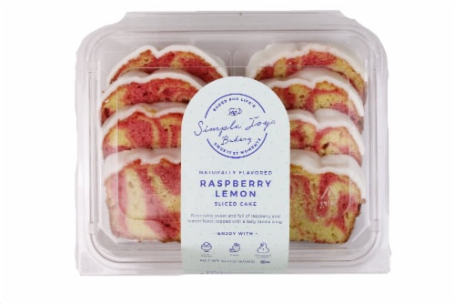 Simple Joys® Raspberry Lemon Iced Sliced Cake Perspective: front