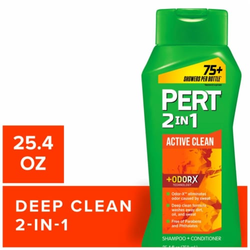 Pert® 2 in 1 Active Clean Shampoo + Conditioner Perspective: front