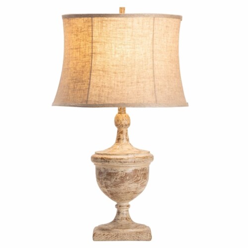 Dumont Table Lamp BROWN Resin 16.5x16.5x29.5  Farmhouse Style Perspective: front