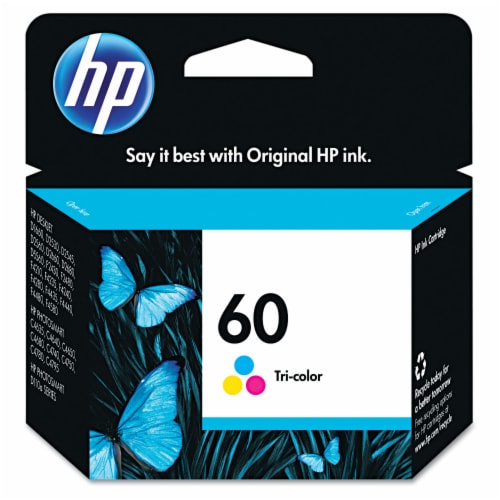 HP 60 Original Ink Cartridge - Tri-Color Perspective: front