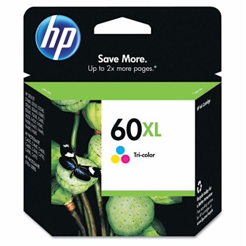 HP 60XL Tri-Color Ink Cartridge Perspective: front
