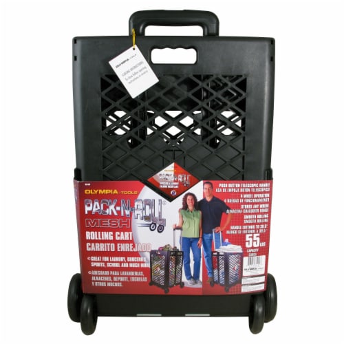 Olympia Tools Plastic Mesh Rolling Cart Perspective: front