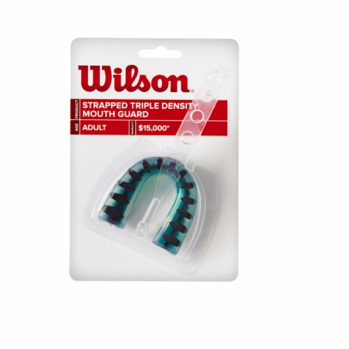 Wilson Triple Density Adult Mouthguard with Strap Perspective: front