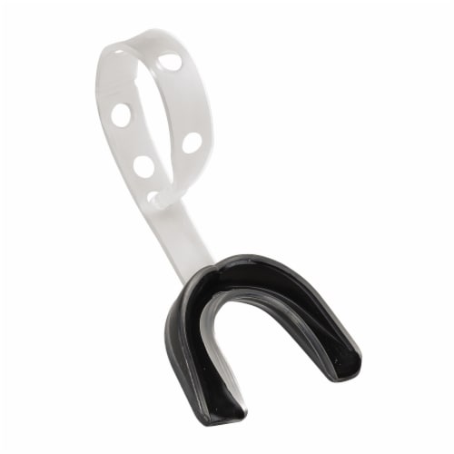 Wilson Dual Density Youth Mouthguard with Strap - Black Perspective: front