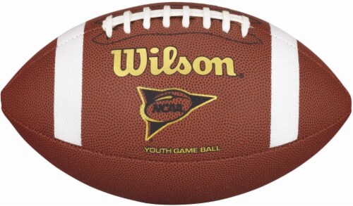 Wilson® NCAA Youth Composite Football - Brown Perspective: front