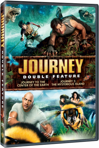 Journey to the Center of the Earth & Journey 2: The Mysterious Island (2014 - DVD) Perspective: front