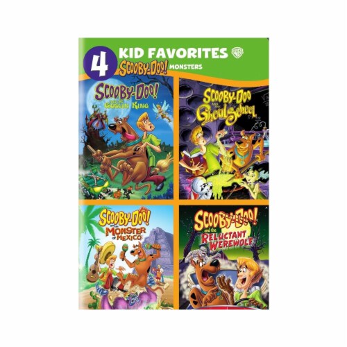 Warner Home Video 4 Kids Favorites-scooby Doo-monsters DVD Set Perspective: front