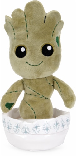 Mattel Marvel Guardians of the Galaxy Potted Baby Groot Phunny Plush Perspective: front